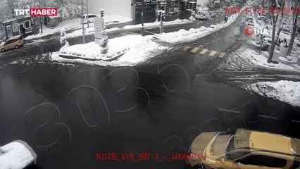 Nevşehir'de 'kardan araba' kazası