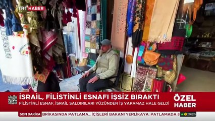 İsrail saldırıları Filistinli esnafı işsiz bıraktı