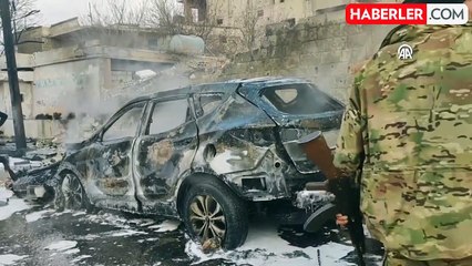 PKK'lı hainler Münbiç'te bomba yüklü araçla saldırdı: 2 ölü, 4 yaralı