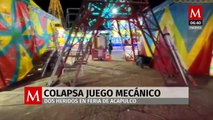 Colapsa tirolesa de juego mecánico en Acapulco, Guerrero; hay dos turistas heridos