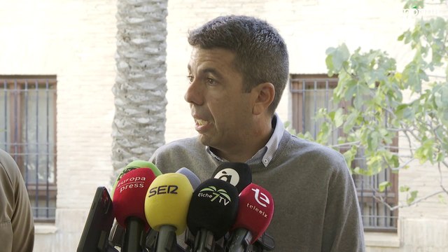 Mazón muestra total respeto a la inadmisión de querellas contra él por la dana