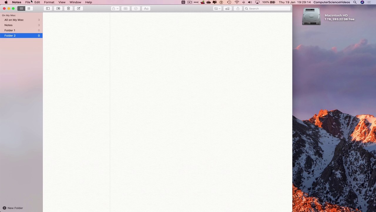 How to CREATE a Folder On Notes Using the Notes Application On a Mac - Basic Tutorial | New