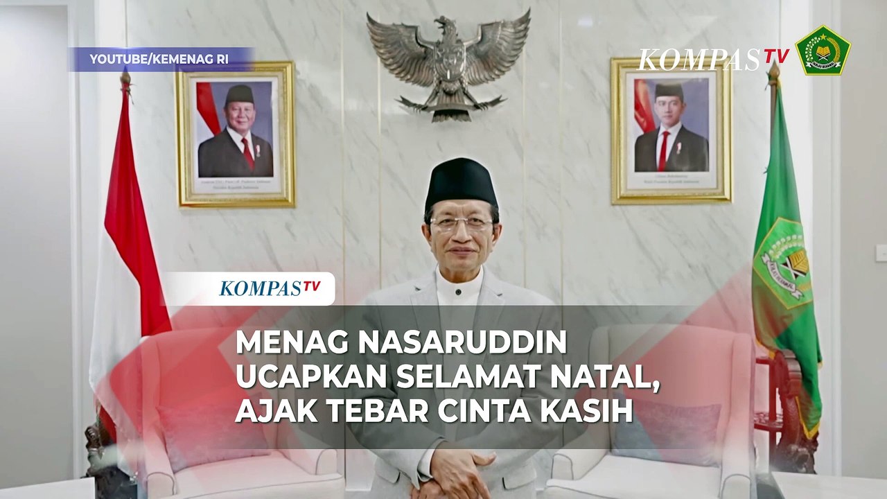 Ucapkan Selamat Natal 2024, Menag Nasaruddin: Mari Terus Tebar Cinta Kasih