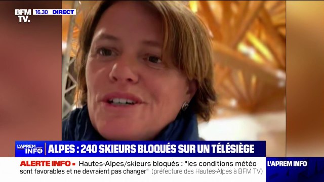 Skieurs bloqués sur un télésiège dans les Alpes: Il reste une dizaine de personnes à évacuer , affirme Alexandra Butel, maire du Dévoluy