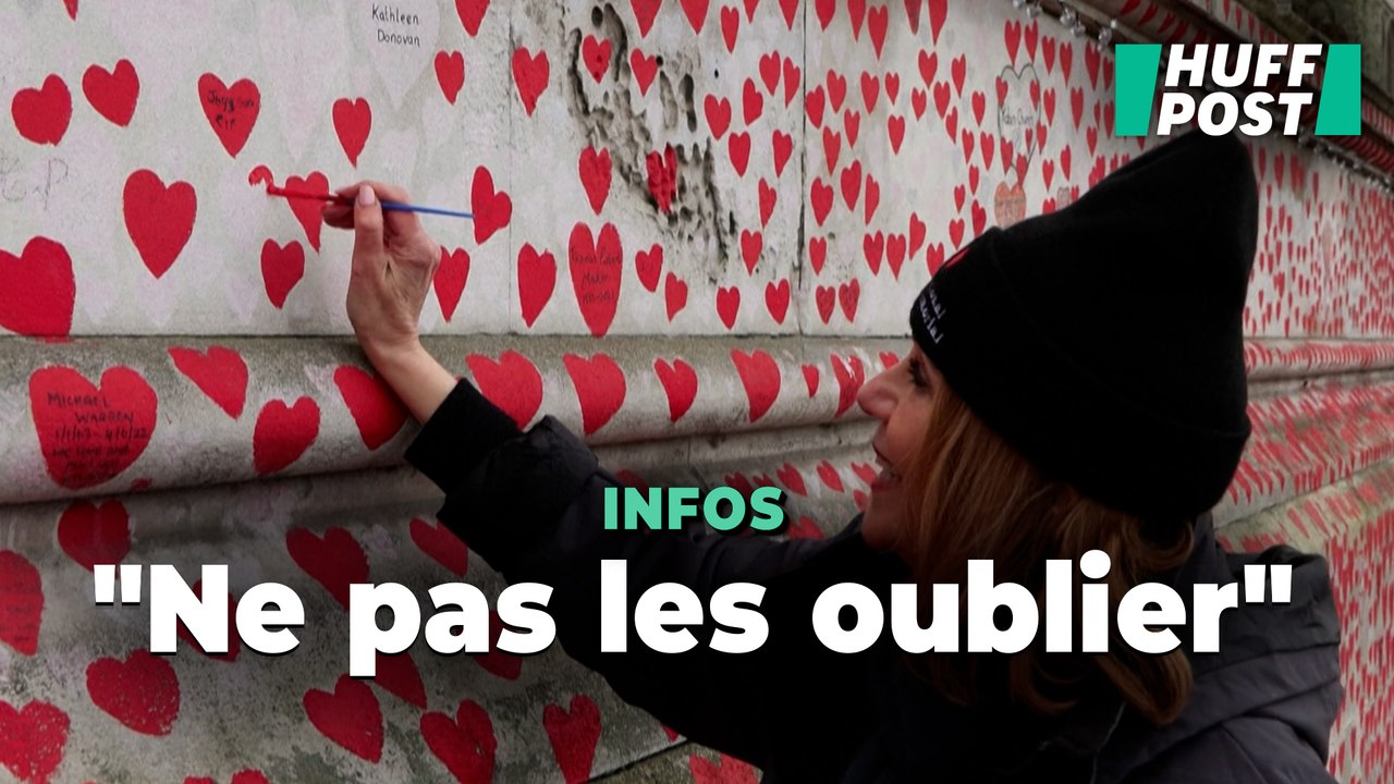 À Londres, un mur s'illumine pour rendre hommage aux 240 000 victimes du Covid au Royaume-Uni