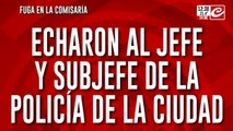 Fuga en la comisaría: echaron al jefe y subjefe de la policía de la ciudad