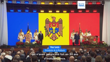 En Moldavie, la présidente pro-européenne Maia Sandu investie pour un second mandat