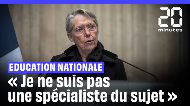 Education : « Je ne suis pas une spécialiste du sujet », les premiers mots d'Elisabeth Borne