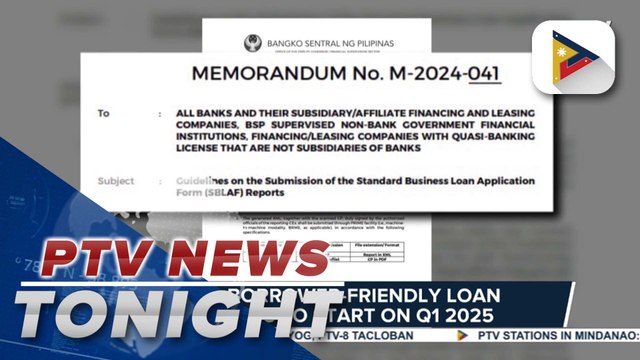 . BSP: Borrower-friendly loan reports to start on Q1 2025