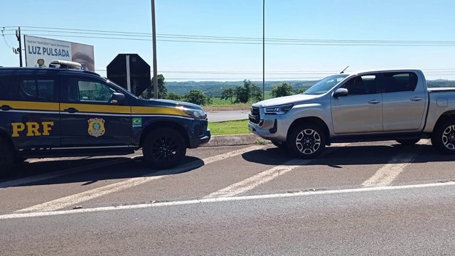 PRF de Catanduvas recupera Caminhonete Hilux de Cascavel, furtada esta madrugada em Itapoá/SC