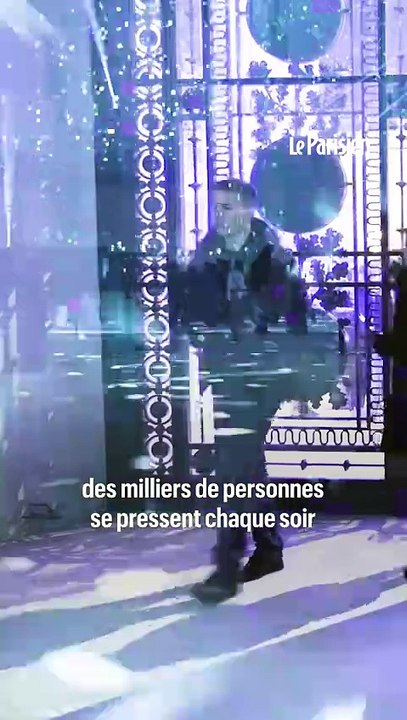 La queue interminable pour accéder à la patinoire du Grand Palais