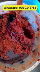 Homemade Pandu Mirapakaya Red Chilli Pickle Made with Gingelly Oil