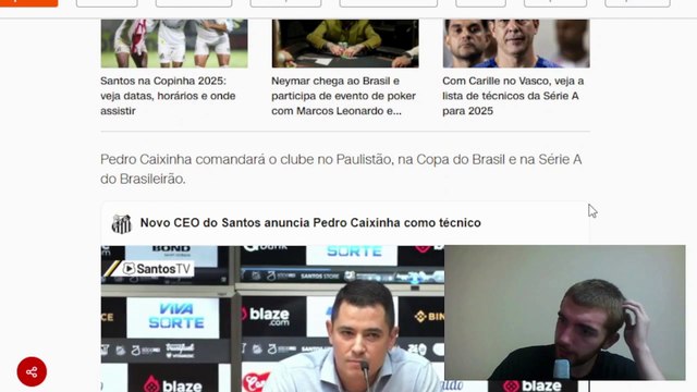Pedro Caixinha novo técnico do Santos