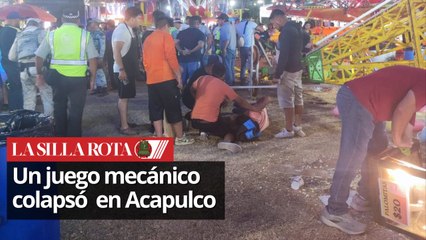 Colapsa juego mecánico en Acapulco