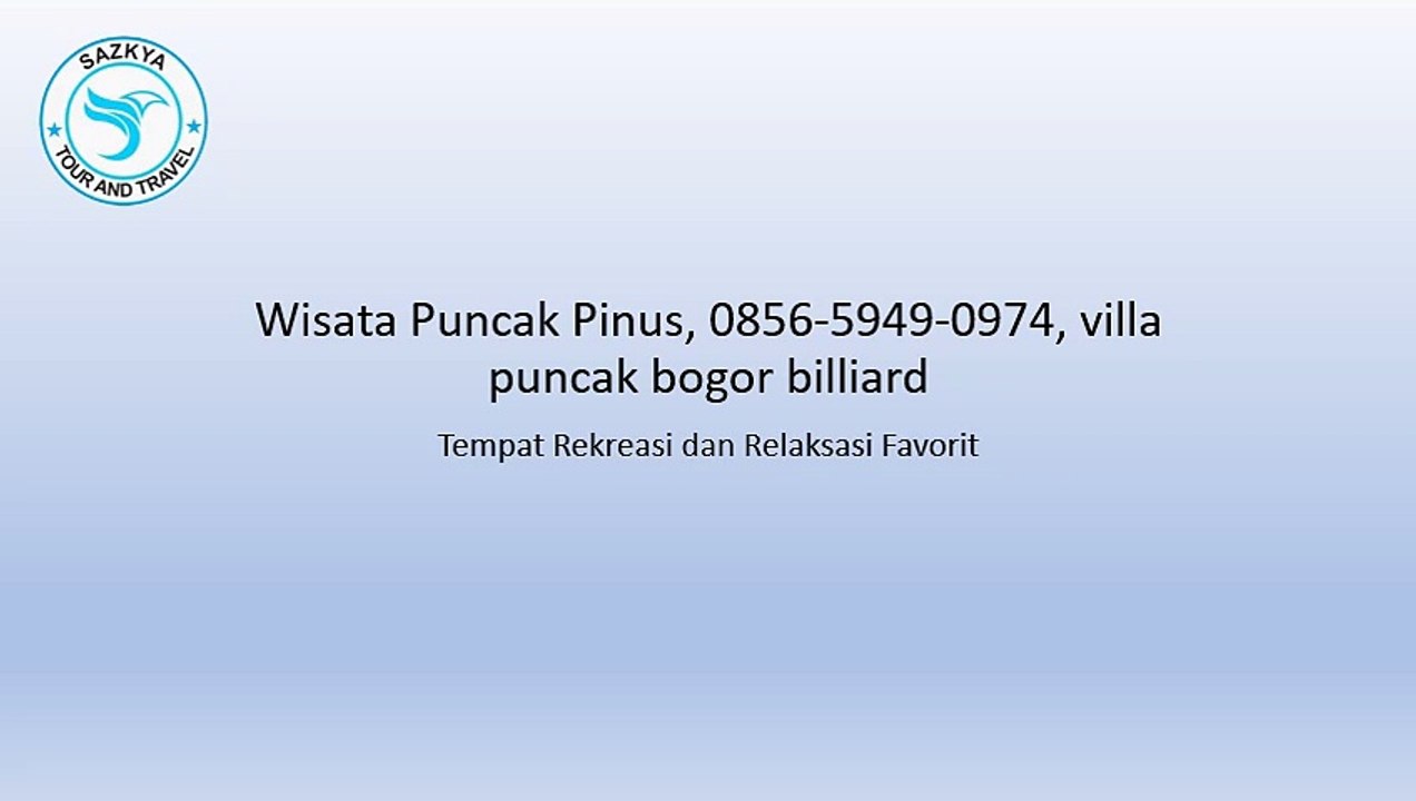 Wisata Puncak Pinus, 0856-5949-0974, villa puncak bogor billiard