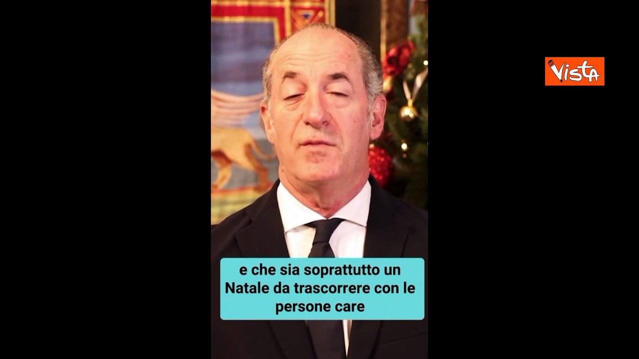 Auguri di Natale social di Zaia: "Speriamo che l'anno prossimo sia l'anno del sereno e della pace"