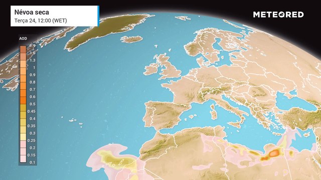 Além da precipitação, haverá intrusão de poeiras do Saara na Madeira e nos Açores nos próximos dias