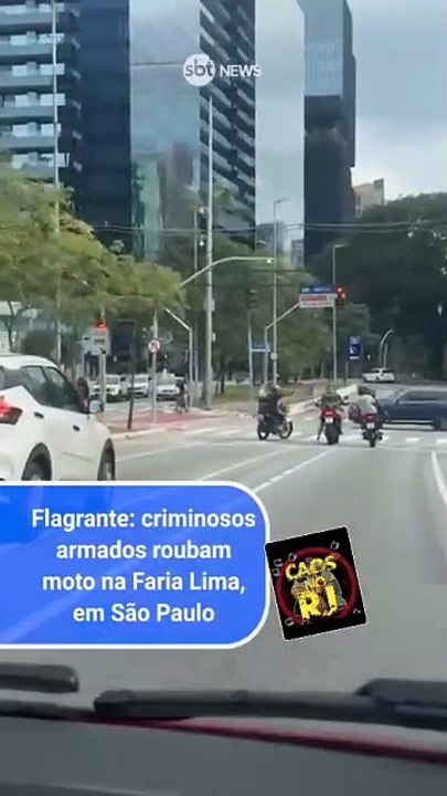 Motociclista tem moto de R$ 100 mil roubada por homens armados em plena luz do dia