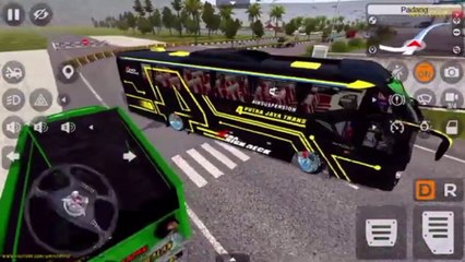 Coach bus simulator gameplay | passengers bus