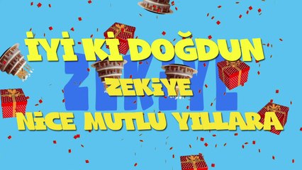 İyi ki doğdun ZEKİYE  - İsme Özel Ankara Havası Doğum Günü Şarkısı (FULL VERSİYON) (REKLAMSIZ)