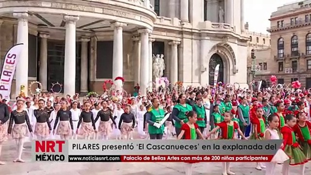 PILARES presentó ‘El Cascanueces’ en la explanada del Palacio de Bellas Artes con más de 200 niñas participantes