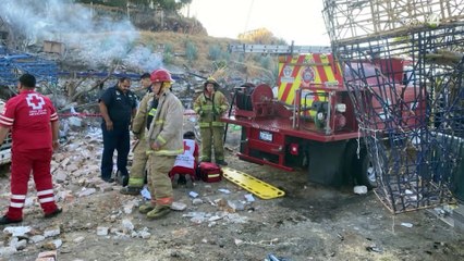 Un muerto y tres heridos dejó explosión polvorín en Atotonilco