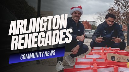 UFL NEWS: Arlington Renegades Players Team Up to Fight Hunger