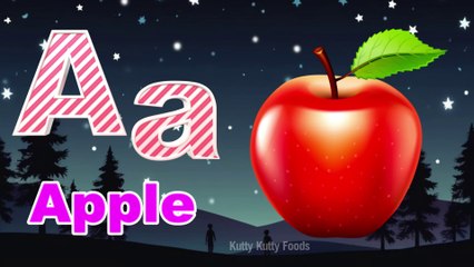 English alphabet song, A for apple, abcd learning, kids rhymes