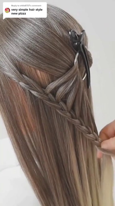 Simply and easy hair style