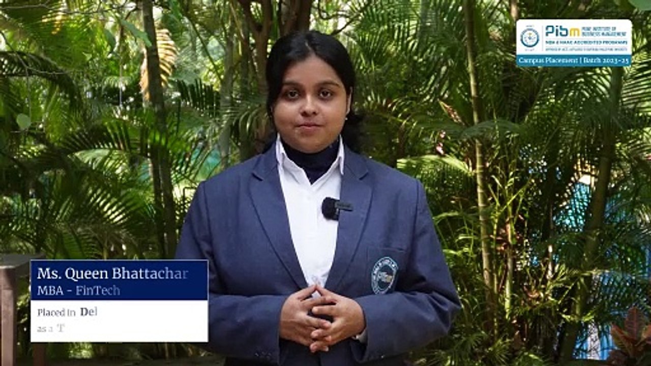 Batch 2023-25 Placements   Ms. Queen Bhattacharya at Deloitte   Campus Placements