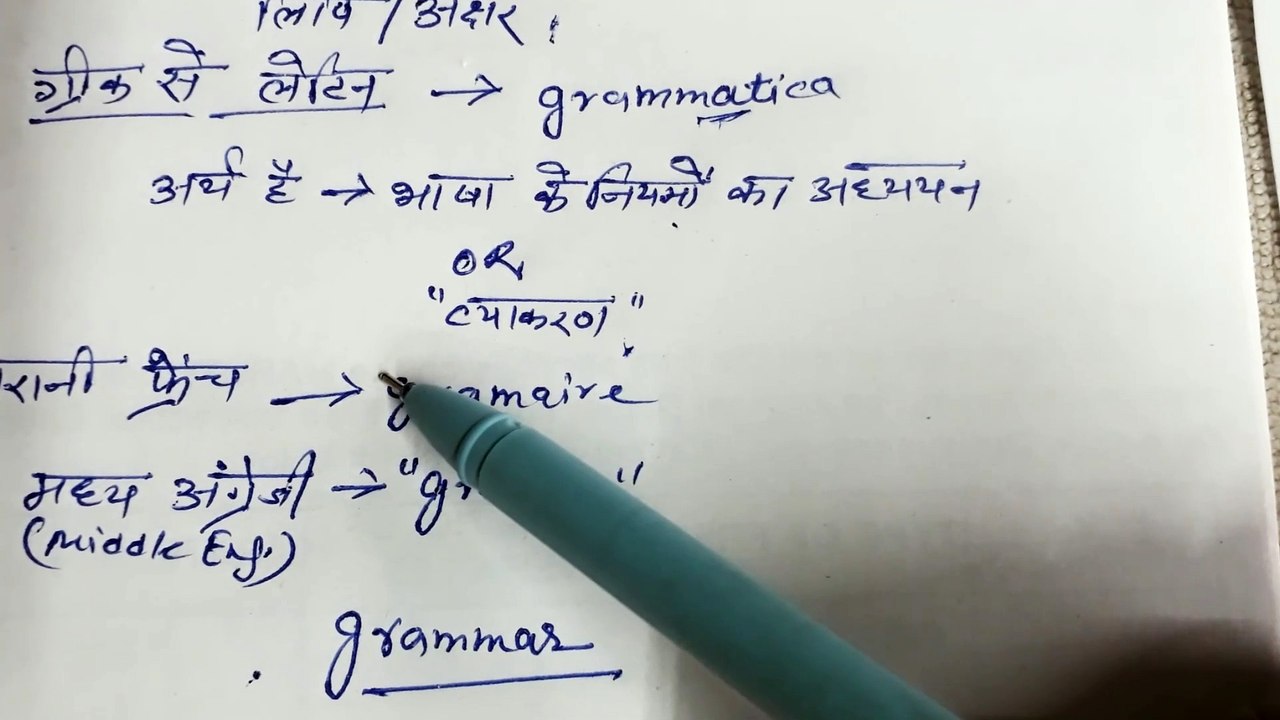 Origin  of the grammar word l ajay grammar techniques