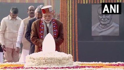 प्रधानमंत्री मोदी ने अटल बिहारी वाजपेयी को उनकी 100वीं जयंती पर श्रद्धांजलि दी