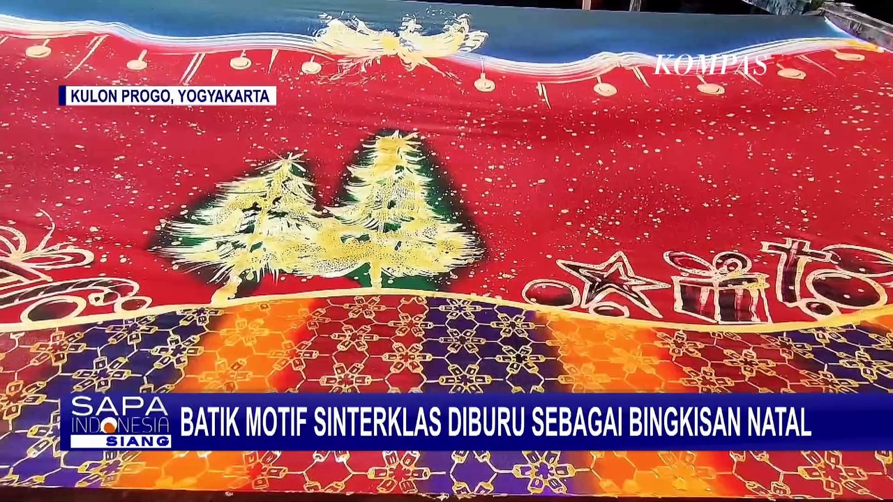 Perajin Batik Banjir Pesanan, Batik Motif Sinterklas Banyak Diburu Warga di Momen Natal