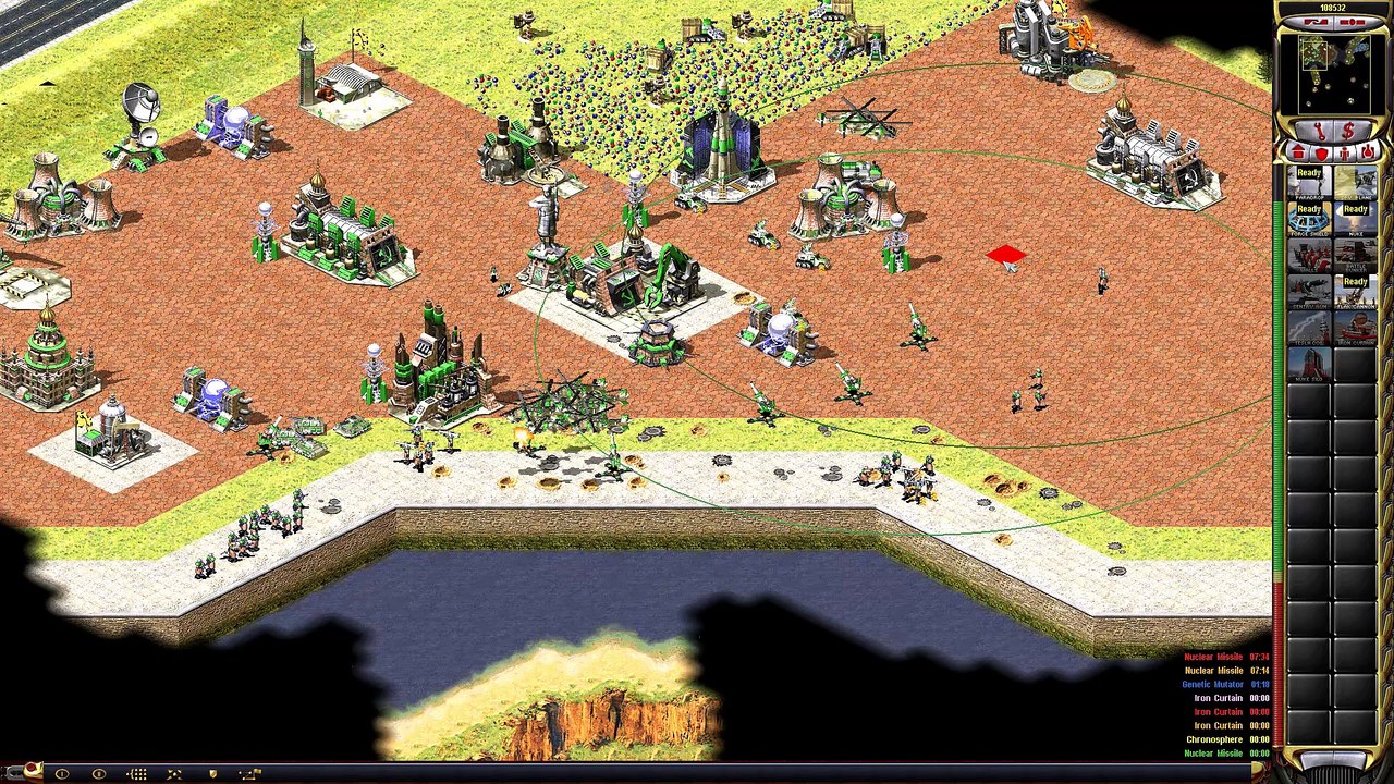 Red Alert 2 | Episode 15: Lybia vs 7 superweapons Fort camp map
