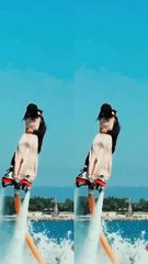 #5329Fun at the water park trampoline#vlog #Assument #shorts