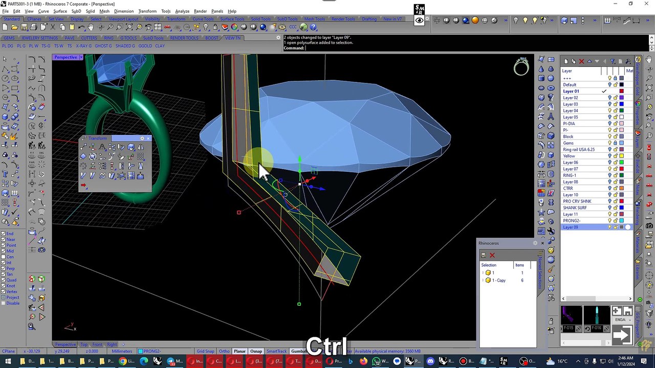 Jewelry 3D Modeling Tutorial Solitaire Ring With Rhino 3D