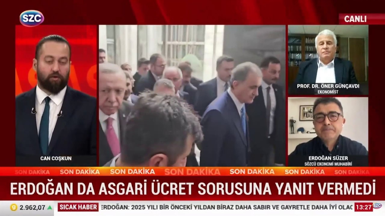 Erdoğan da asgari ücret sorusuna yanıt vermedi