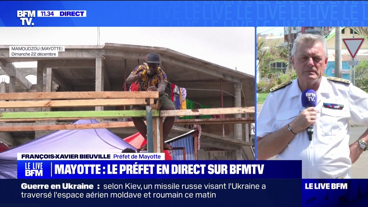 Mayotte: "Le bilan est très difficile à établir", rappelle François-Xavier Bieuville, le préfet du département