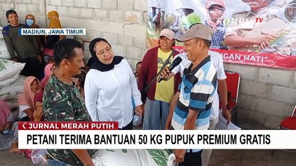 Petani di Madiun Terima Bantuan 50 Kg Pupuk Premium Gratis
