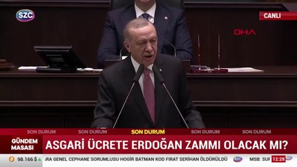 Erdoğan asgari ücrete 'ek zam' yok dedi: Yine sabır istedi!