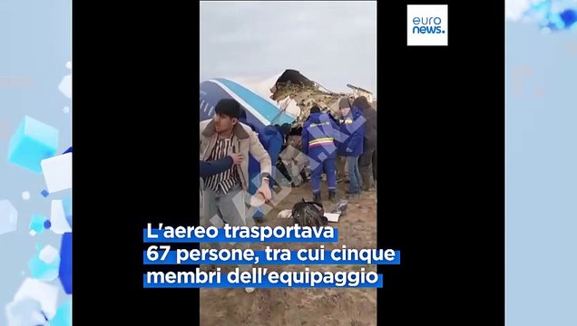 Aereo partito da Baku precipitato in Kazakistan: decine di sopravvissuti
