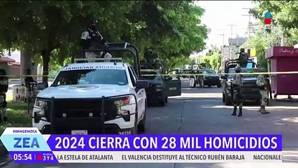 México cerrará el 2024 con casi 28 mil homicidios y feminicidios