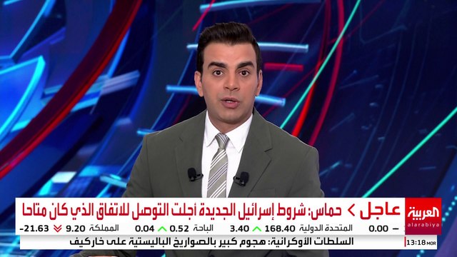 حماس: شروط إسرائيل الجديدة أجلت التوصل للاتفاق الذي كان متاحا #إسرائيل #غزة #قناة_العربية