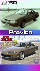GTA Online & GTA San Andreas - Previon Comparison