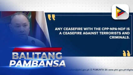 DND, nilinaw na walang ceasefire kasabay ng anibersaryo ng CPP-NPA
