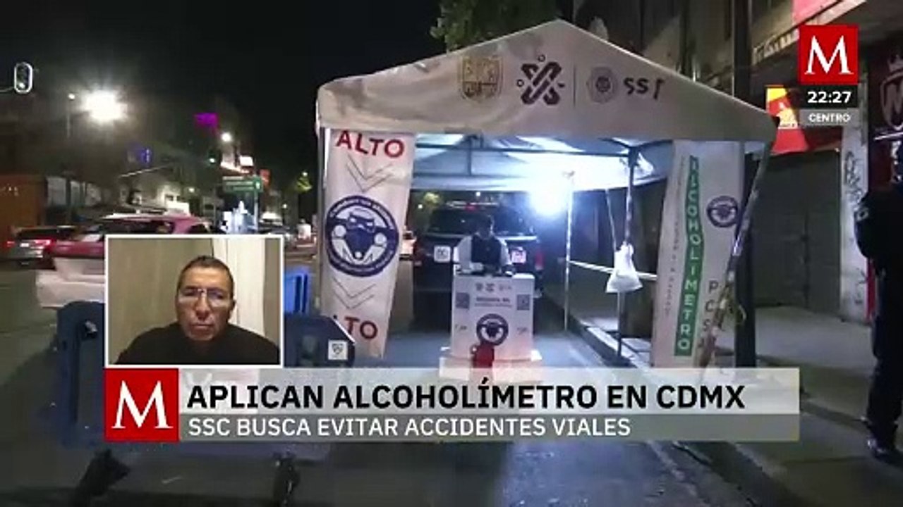 Entrevista con Juan Manuel Ríos sobre el operativo alcoholímetro en la Ciudad de México