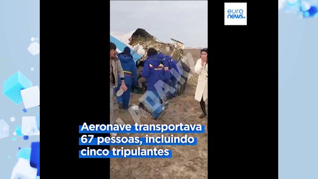 Avião da Azerbaijan Airlines despenha-se perto de Aktau, no Cazaquistão