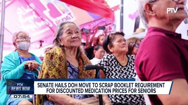Senate hails DOH move to scrap booklet requirement for discounted medication prices for seniors