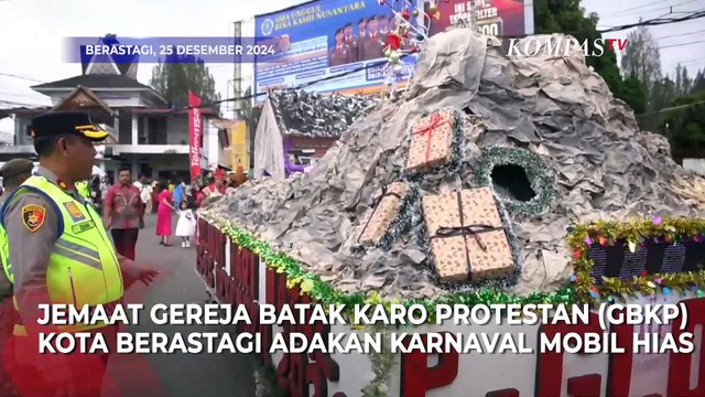 Karnaval Mobil Hias Ramaikan Perayaan Natal di Kota Berastagi