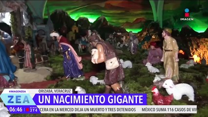 Religiosas instalan nacimiento monumental en Orizaba, Veracruz